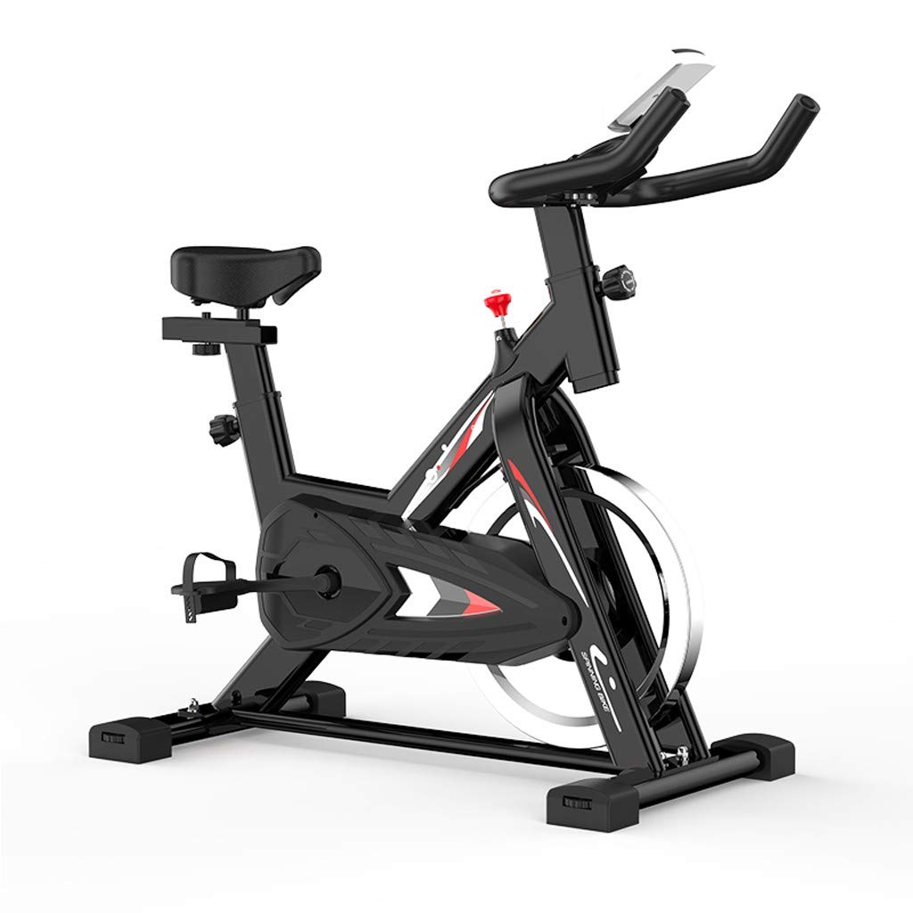 DSVF Indoor Exercise Bike for Home Gym - Stationary Bicycle with LCD Monitor & iPad Holder - Cardio Workout Equipment for Men & Women - Perfect for Home Fitness, Apartment Workouts & Family Aerobics
