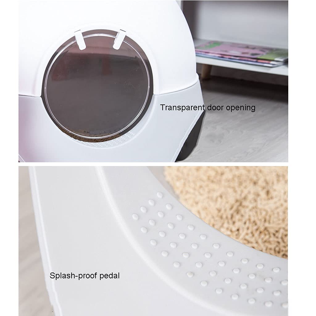 Large Enclosed Cat Litter Box - Splash-Proof Design with Odor Control for Big Cats | Spacious Litter Box for Fat Cats & Multi-Cat Homes | Perfect for Small Apartments & Pet-Friendly Households