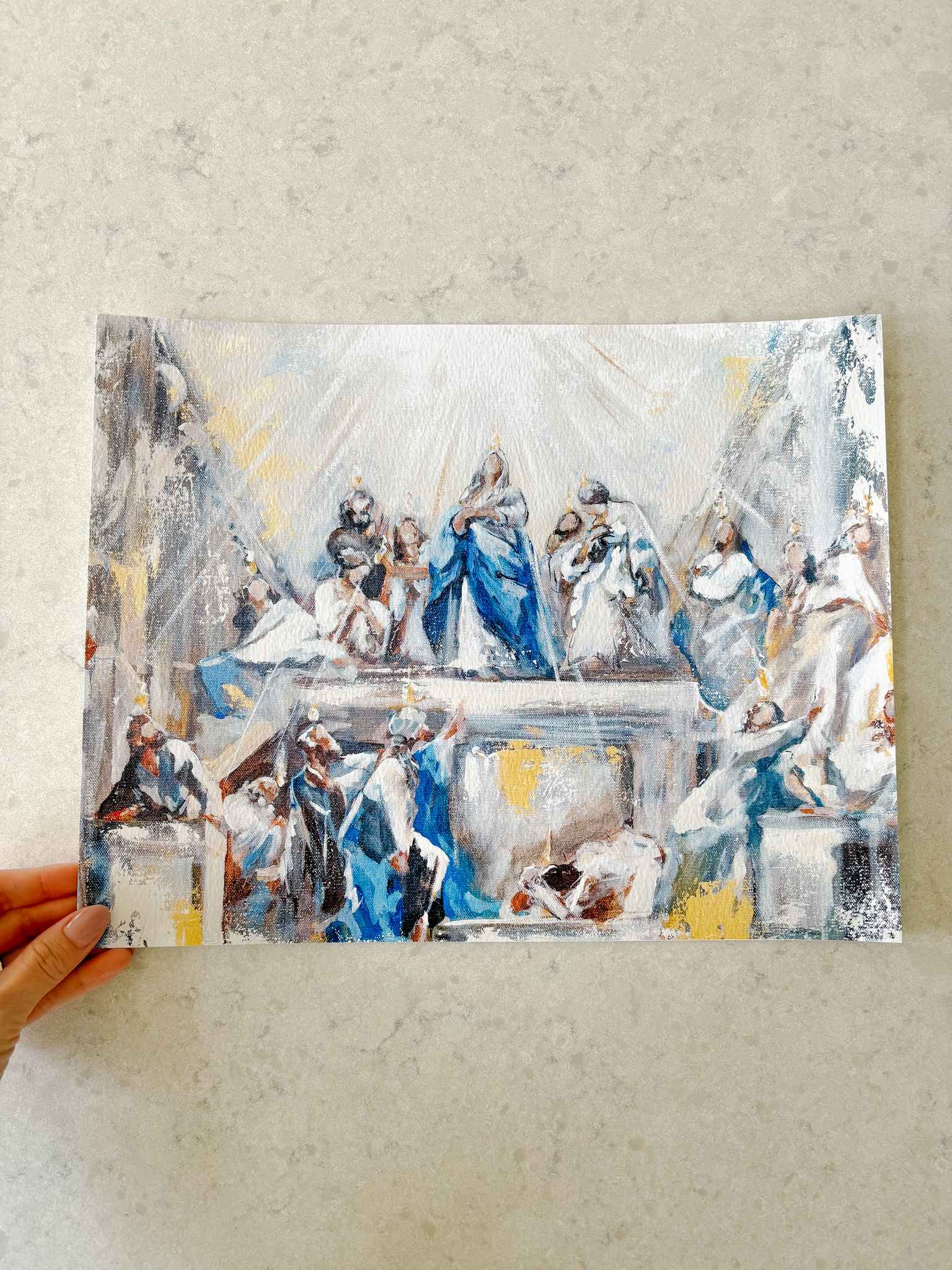 Pentecost Print - Religious Wall Art Decor for Home, Church & Office - Inspirational Christian Gifts & Faith-Based Decorations