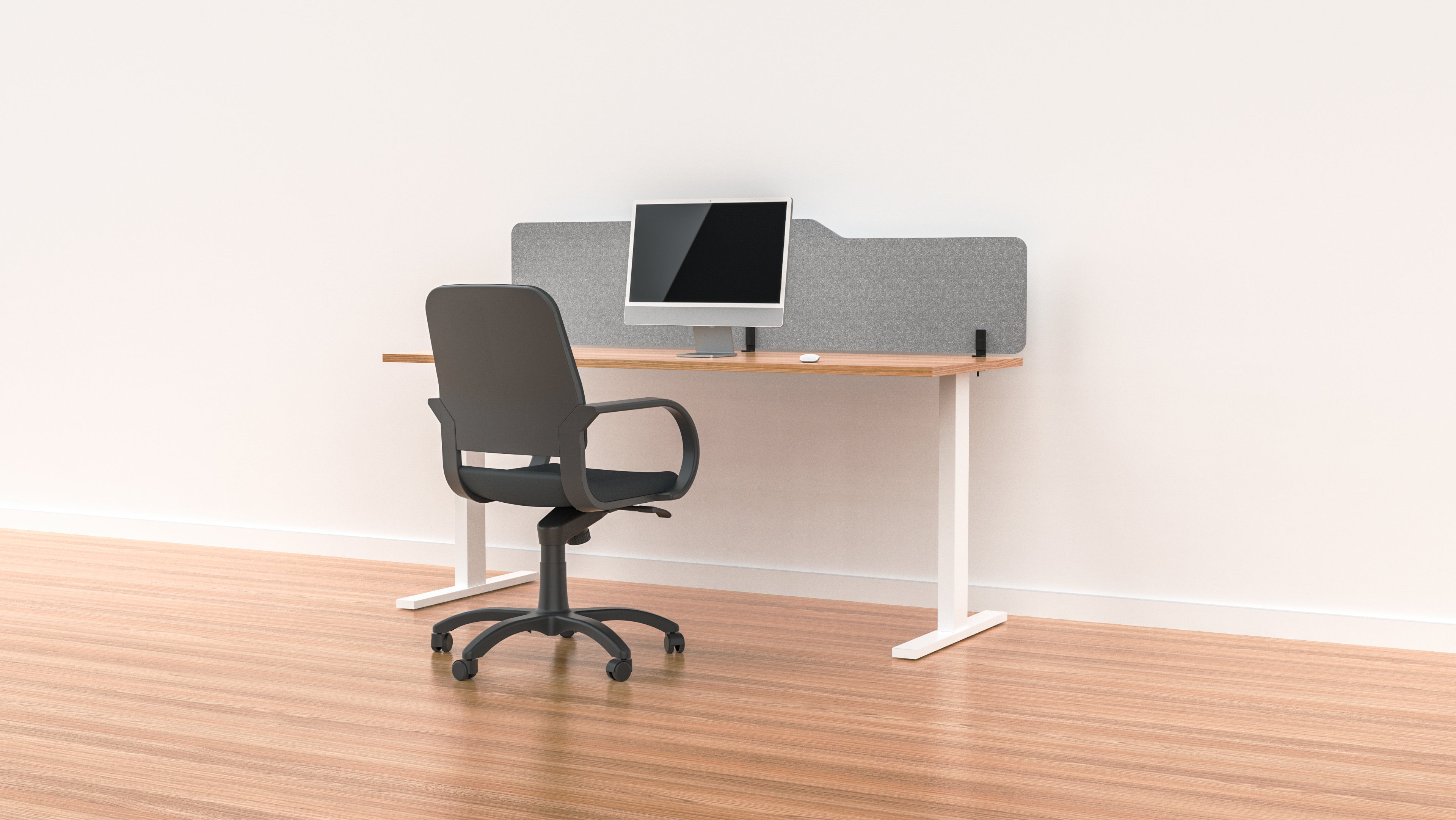 Acoustic Desk Screen Milford 400mm x 1800mm - Office Privacy Partition with Noise Reduction - Multiple Color Options for Workspace & Home Office