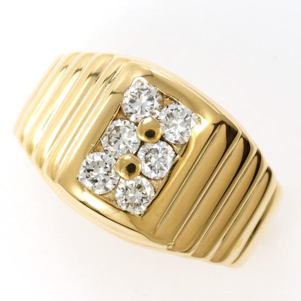 18K Yellow Gold Diamond Ring for Women - Elegant Solitaire Engagement & Wedding Band - Perfect for Proposals, Anniversaries, and Special Occasions