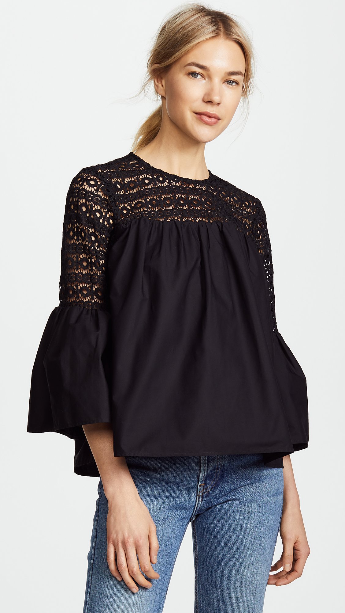 Endless Rose Women's Crochet Blouse - Boho Chic Lace Top for Summer, Beach & Casual Outfits | Flowy & Breathable Cotton Blend