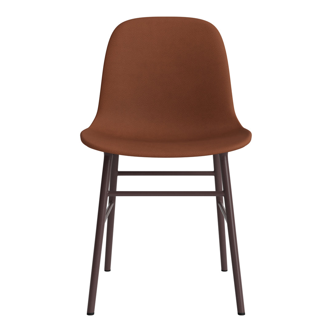 Modern Form Chair with Sturdy Metal Legs & Soft Upholstery - Perfect for Home Office, Living Room & Dining Room Decor