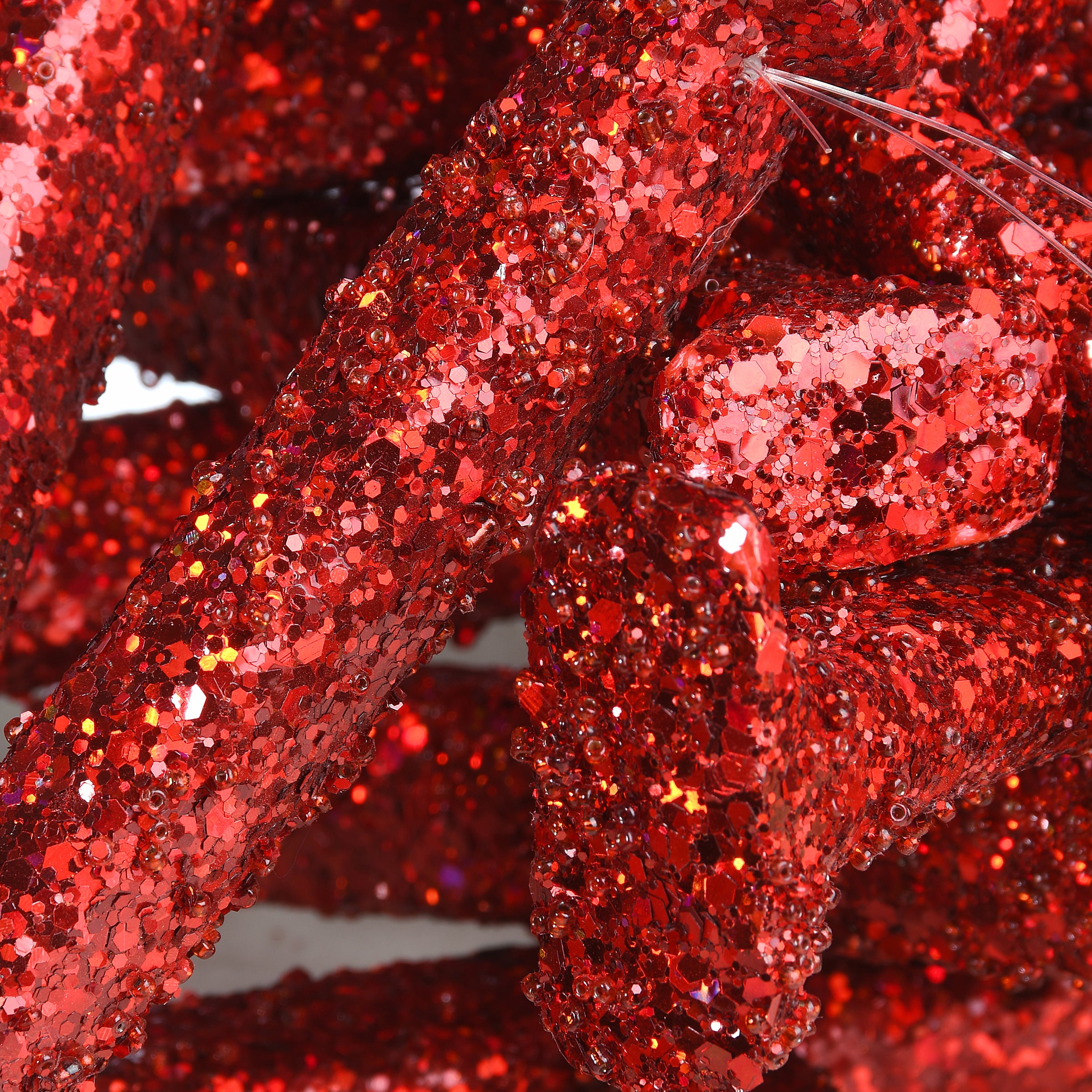 6 ft. Valentine's Day Banner with Red Glitter - Perfect for Romantic Party Decorations, Wedding Decor, and Anniversary Celebrations