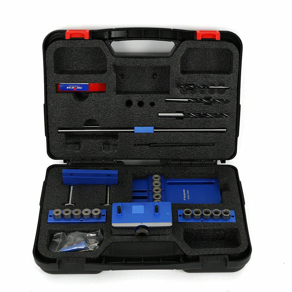 28PCS Doweling Jig Kit - Woodworking Dowel Drilling Guide with 0.23