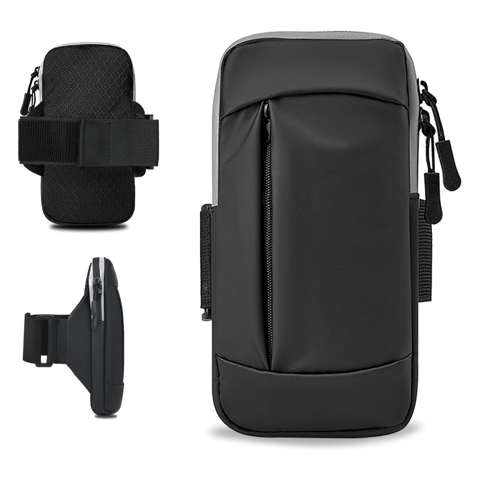 Running Armband Phone Holder for iPhone 15/14/13/12/11 Pro Max/XS/XR/X/8/7/6 Plus & Galaxy S24/Note - Adjustable Sports Armband Sleeve for Gym, Jogging, Cycling - Fits Men, Women & Kids