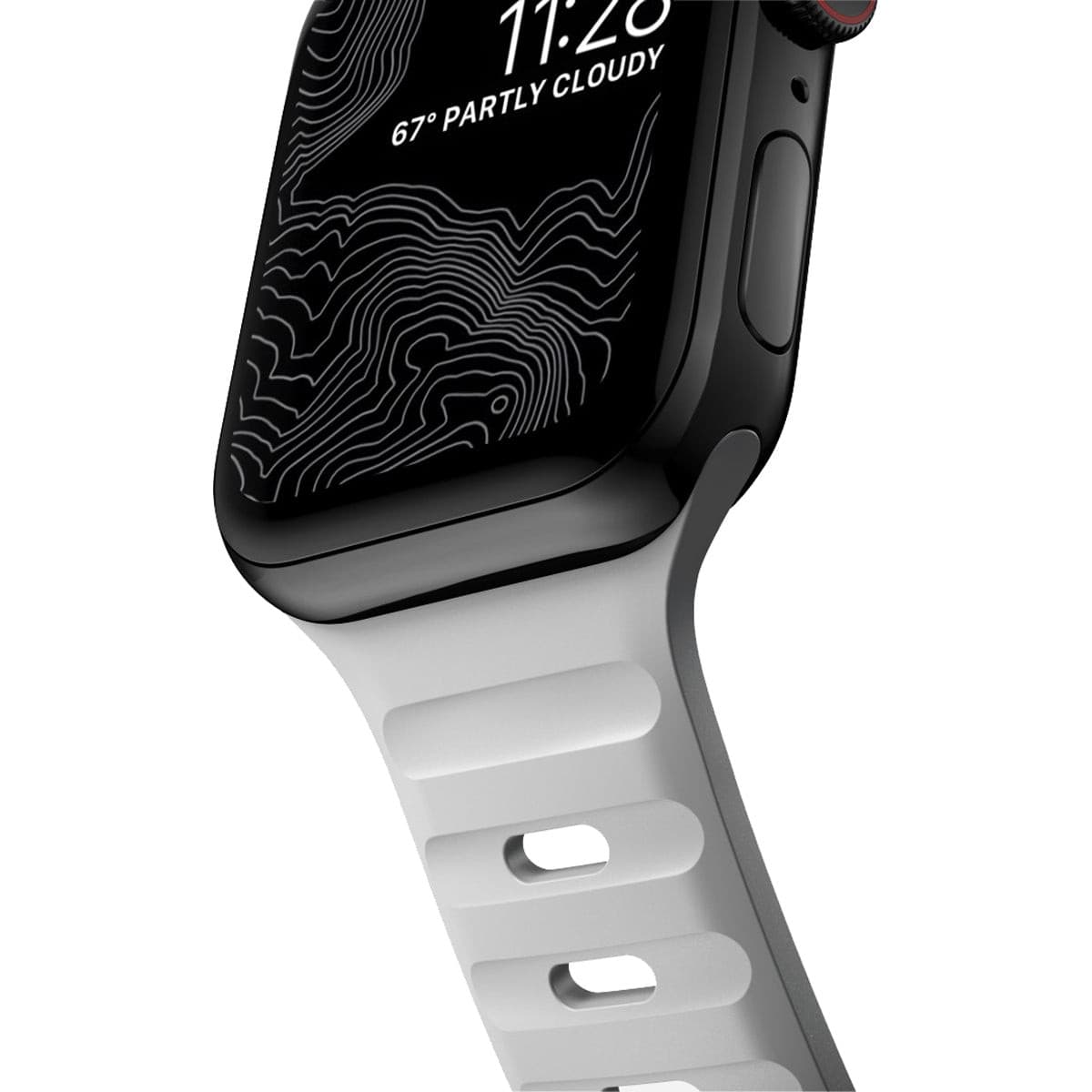 Nomad Sport Band for Apple Watch 40mm/41mm - Lunar Gray | Durable, Lightweight & Comfortable for Running, Workouts & Everyday Wear
