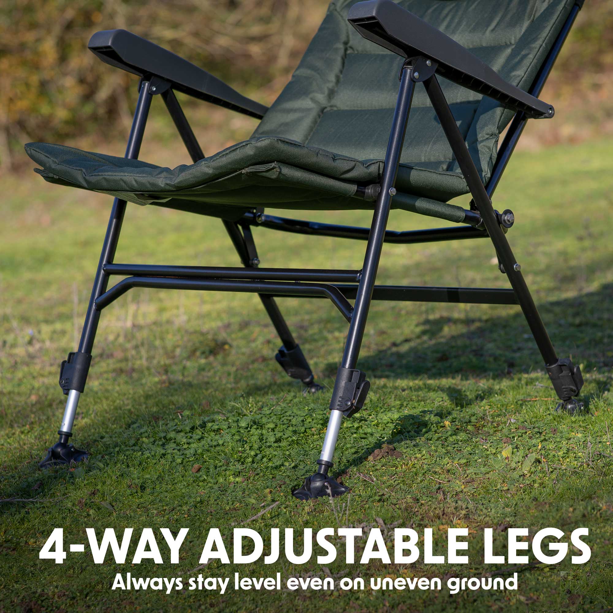 2 Man Fishing Bivvy Tent - Lightweight Waterproof Shelter with UV Protection, Includes Camping Chair & Adjustable Bedchair DL143 - Perfect for Camping, Fishing Trips and Outdoor Adventures