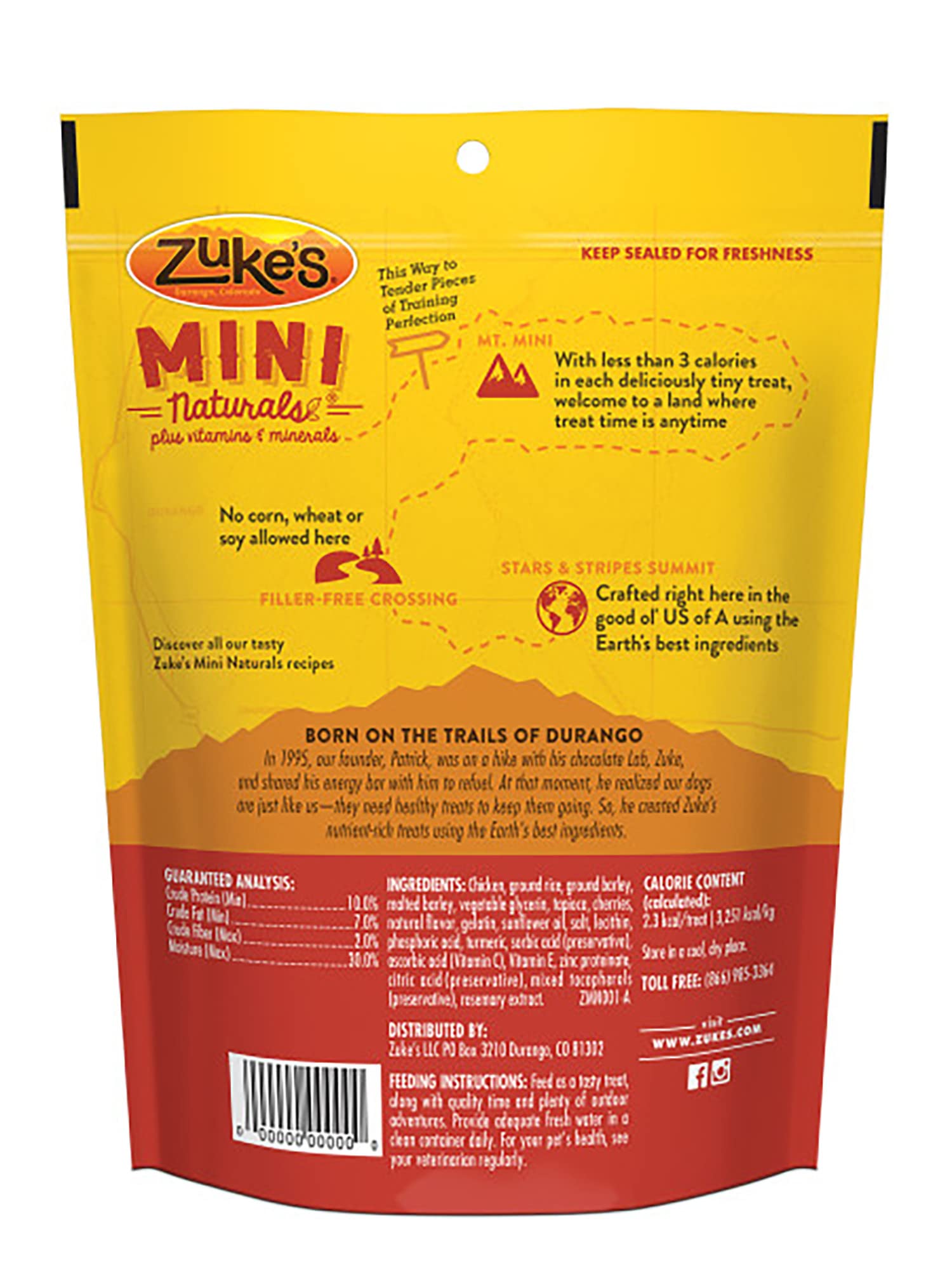 Zuke's Mini Naturals Dog Training Treats - Chicken Recipe, Soft & Tender Bite-Sized Treats with Vitamins & Minerals for Small, Medium & Large Dogs - 6oz Bag (Pack of 3) - Perfect for Obedience Training, Reward Snacks & On-the-Go Treats