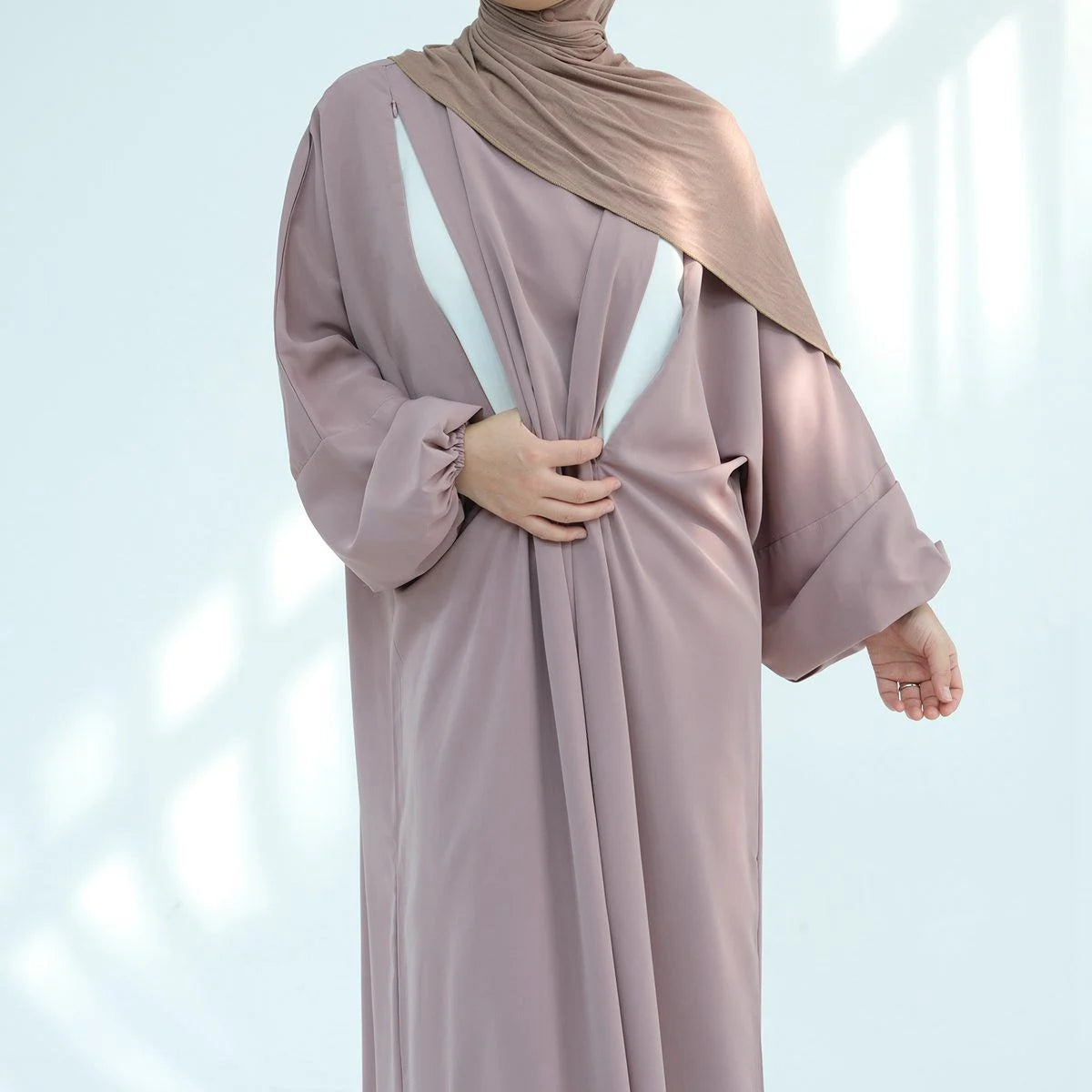 Urgarment Breastfeeding Friendly Abaya #25893 - Modest Maternity Prayer Dress for Nursing Mothers - Perfect for Prayer, Nursing, and Everyday Wear