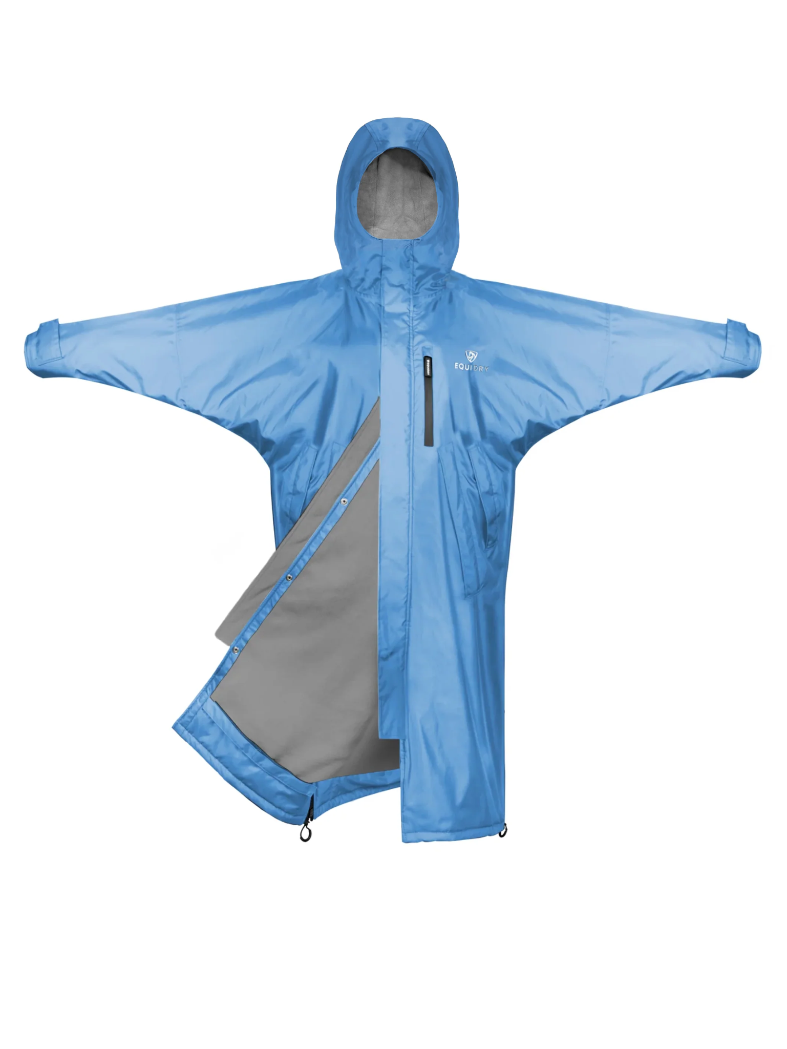 Evolution Women's Thin Fleece Hoodie - Soft & Lightweight Sky Blue Pullover for Casual Wear, Lounge & Outdoor Activities