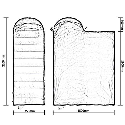 Premium Lightweight Down Sleeping Bag for Adults - Single Person Warm & Comfortable for Outdoor Camping, Hiking, Backpacking & Travel - Ideal for Cold Weather Adventures
