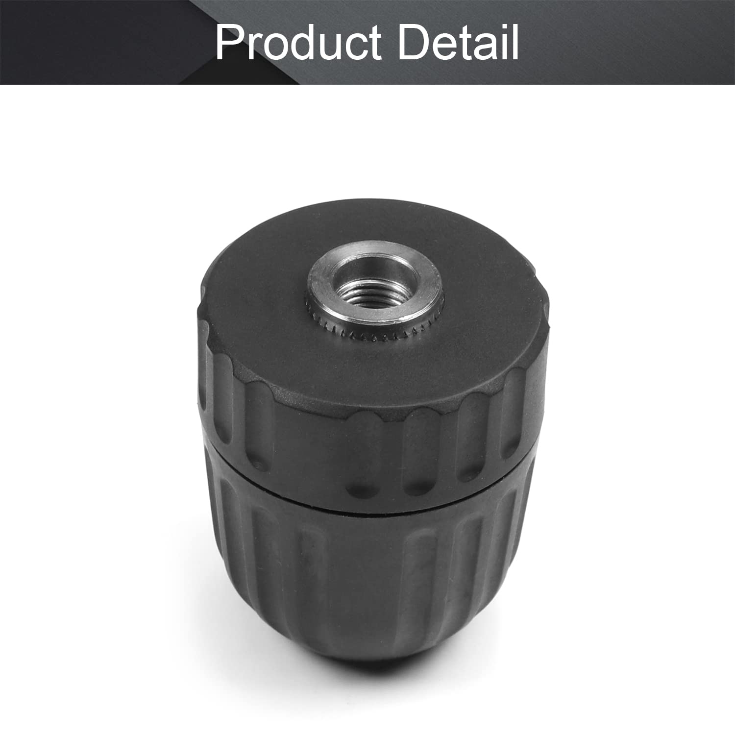 Utoolmart Keyless Drill Chuck Adapter 0.8-10mm - Universal Quick Change Converter for Impact Driver & Cordless Drill - Black (Perfect for Woodworking, Metalworking & DIY Home Projects)
