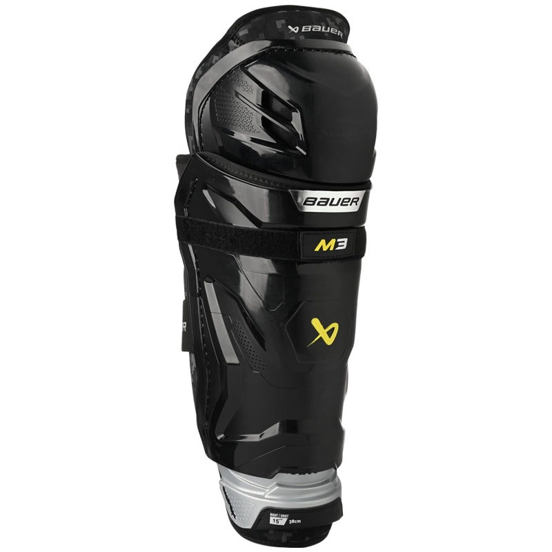 Bauer Supreme M3 Senior Hockey Shin Guards - Protective Gear for Ice Hockey Players - Perfect for Games, Practices & Training Sessions