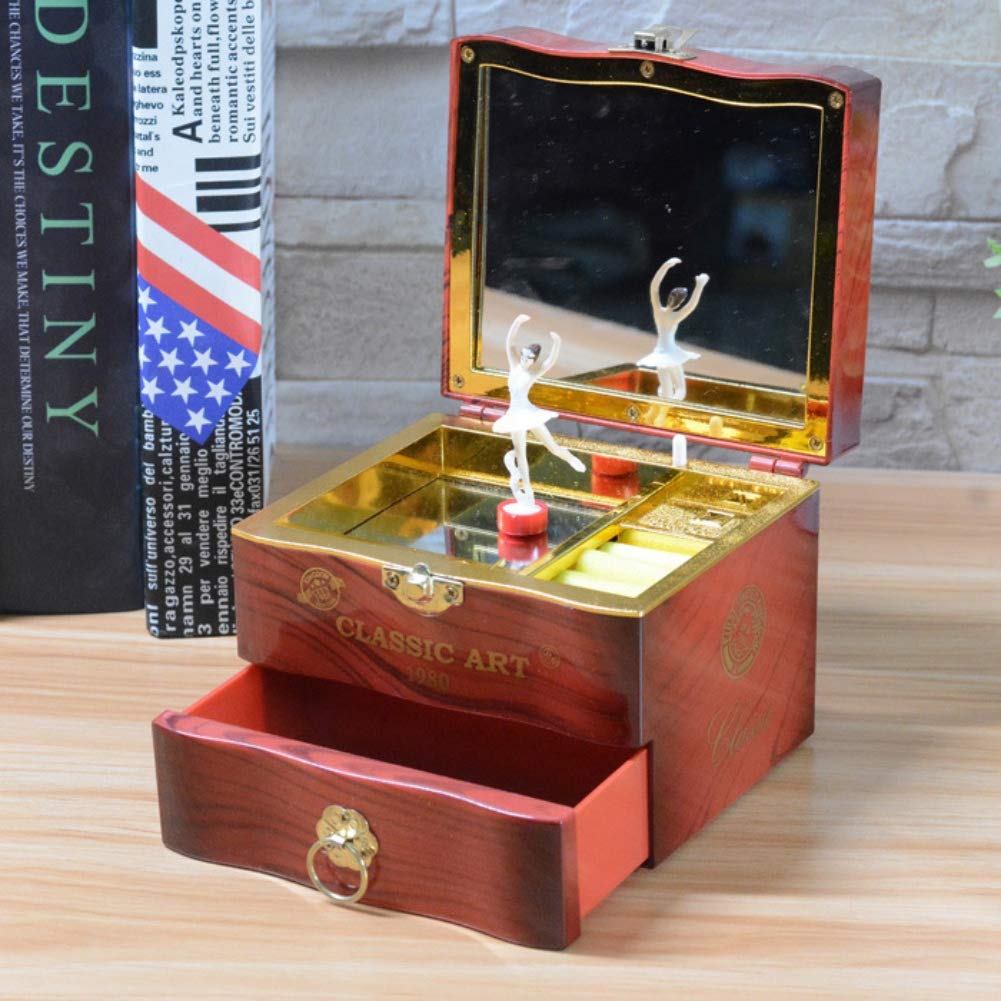 Forart Music Box - Spinning Dancing Ballerina Jewelry Box with Mirror, Gift for Girls, Kids & Friends | Perfect for Birthday, Christmas, Anniversary Gifts & Bedroom Decor