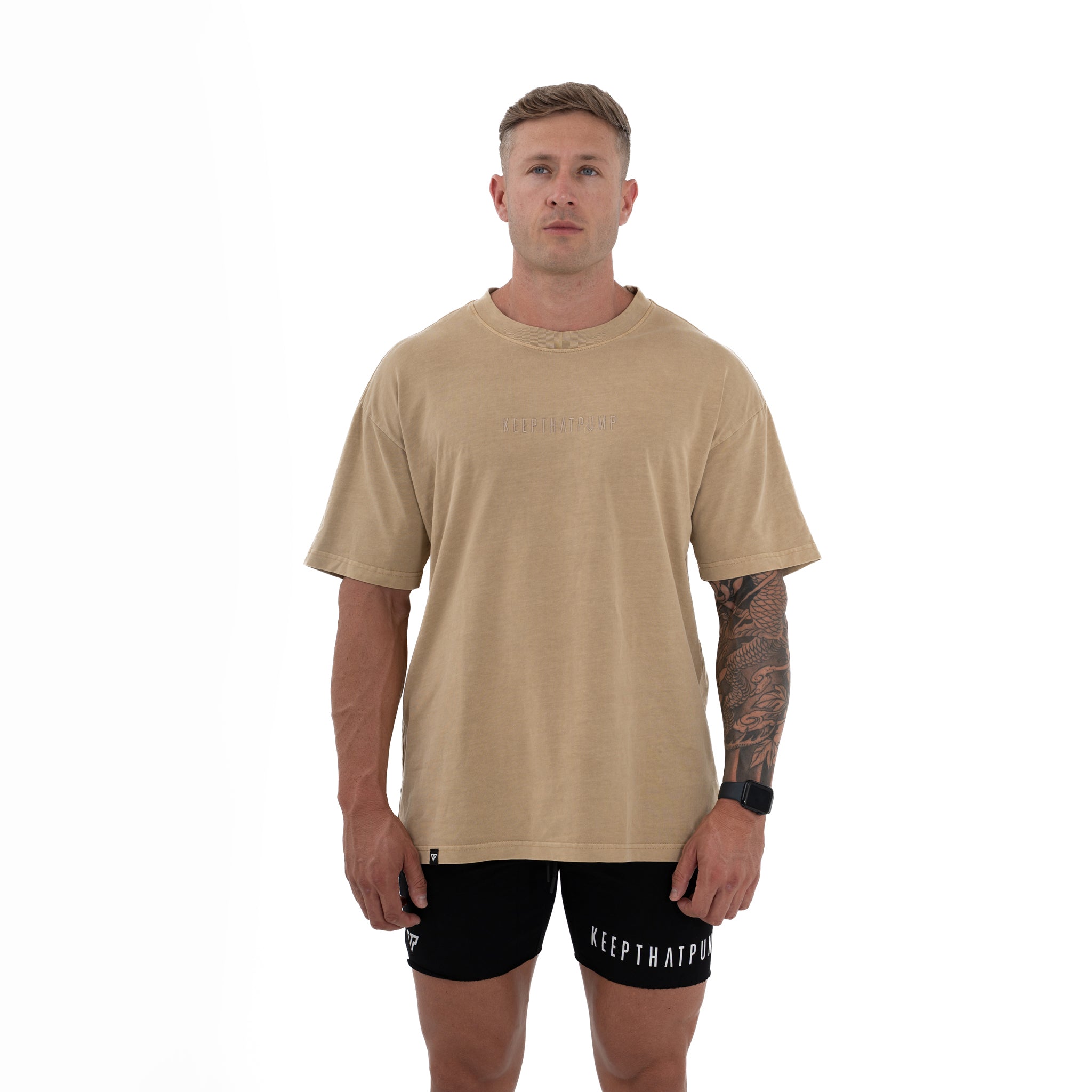 Oversized Beige T-Shirt for Women - Soft & Comfortable Casual Wear - Perfect for Loungewear, Street Style & Everyday Outfits