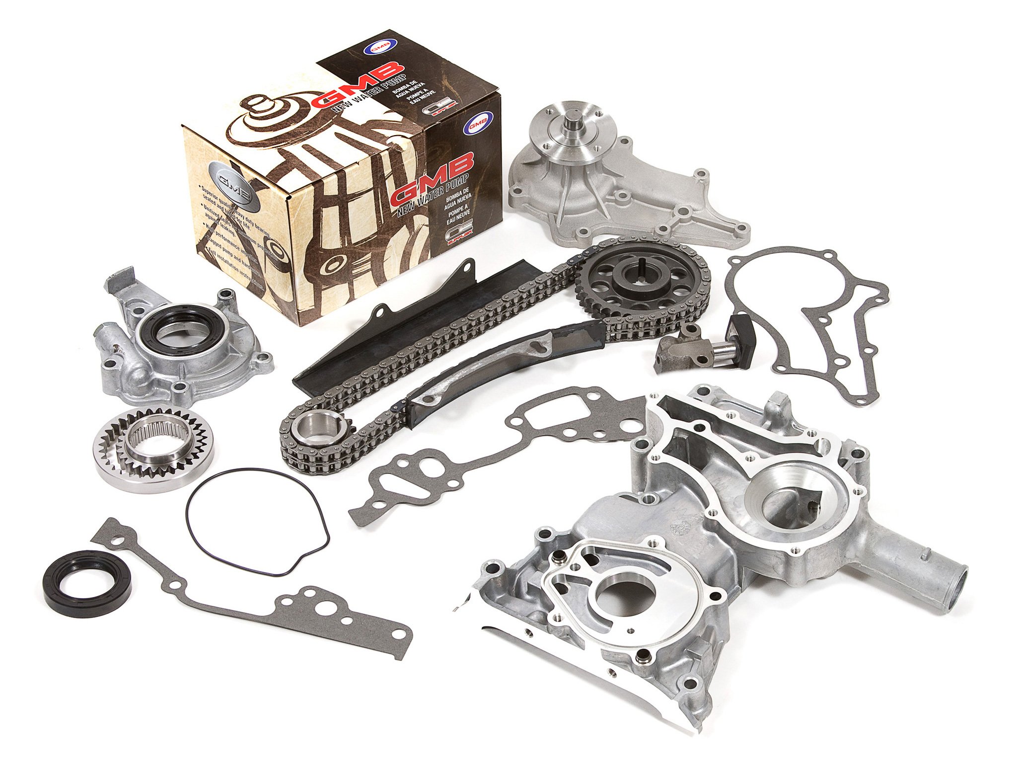 Evergreen TCK2001WOP Complete Timing Chain Kit for Toyota 20R - Includes Water Pump, Oil Pump & Timing Cover - Perfect for Engine Rebuilds & Performance Upgrades
