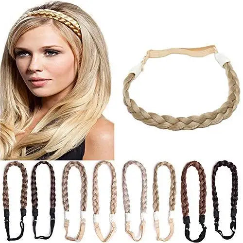 Elastic Stretch Plaited Braid Hairpiece - Natural Looking Hair Extension for Women - Perfect for Cosplay, Weddings & Daily Styling