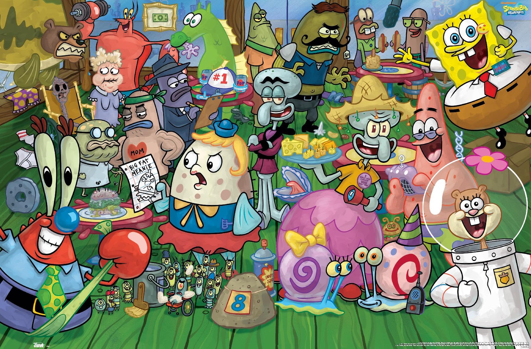 Trends International Nickelodeon SpongeBob SquarePants Wall Poster - 14.725 x 22.375 Inches, Premium Unframed Home Decor for Kids Room, Bedroom, or Classroom