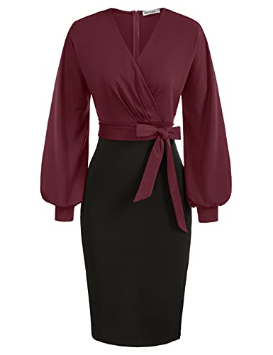 Wine Red-black(long Sleeve)