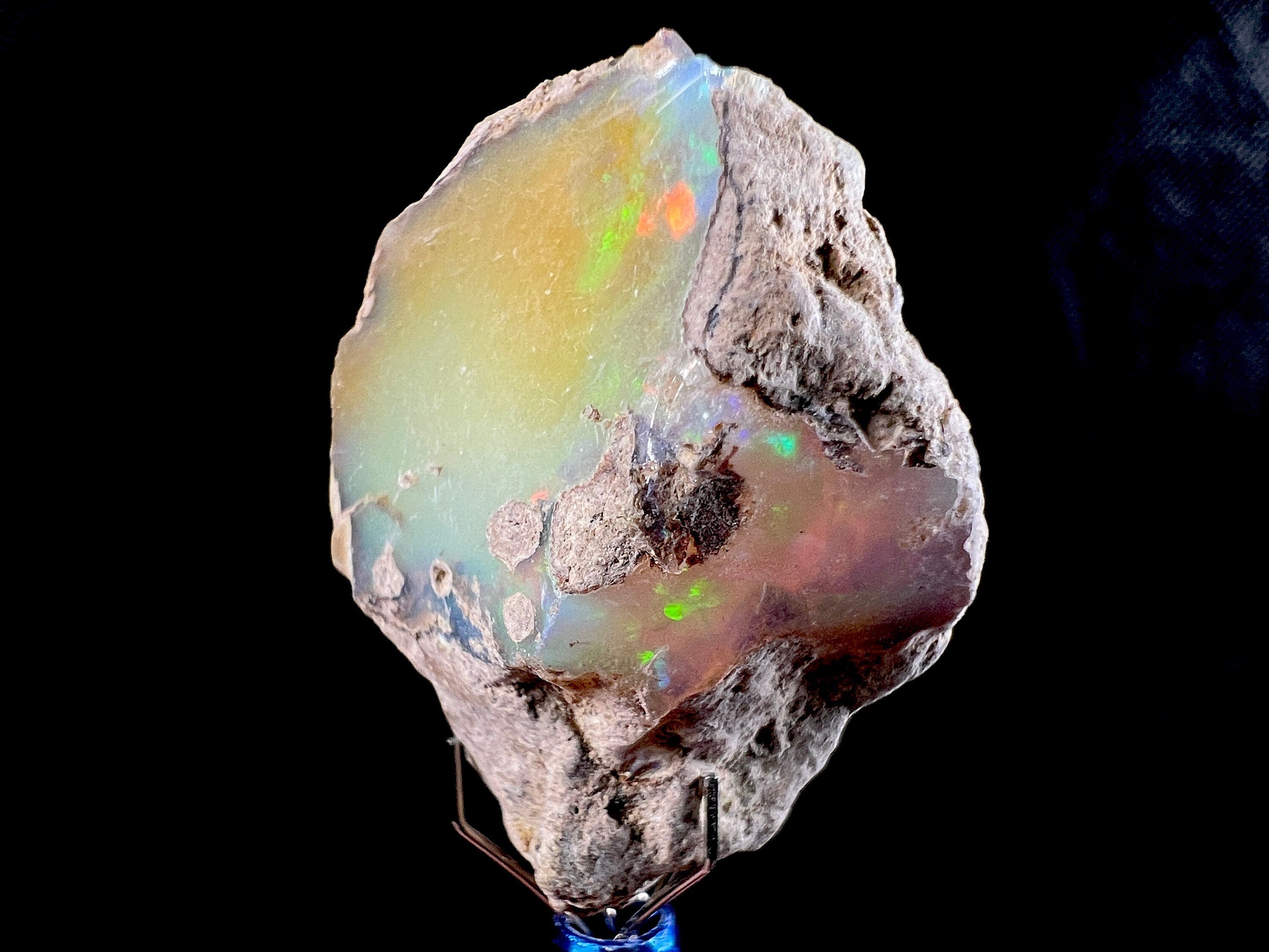 Premium 4A Welo Opal Raw Crystal - Certified Cutting Grade Opal for Jewelry Making (50617) - Perfect for Rings, Necklaces & Handcrafted Gemstone Designs