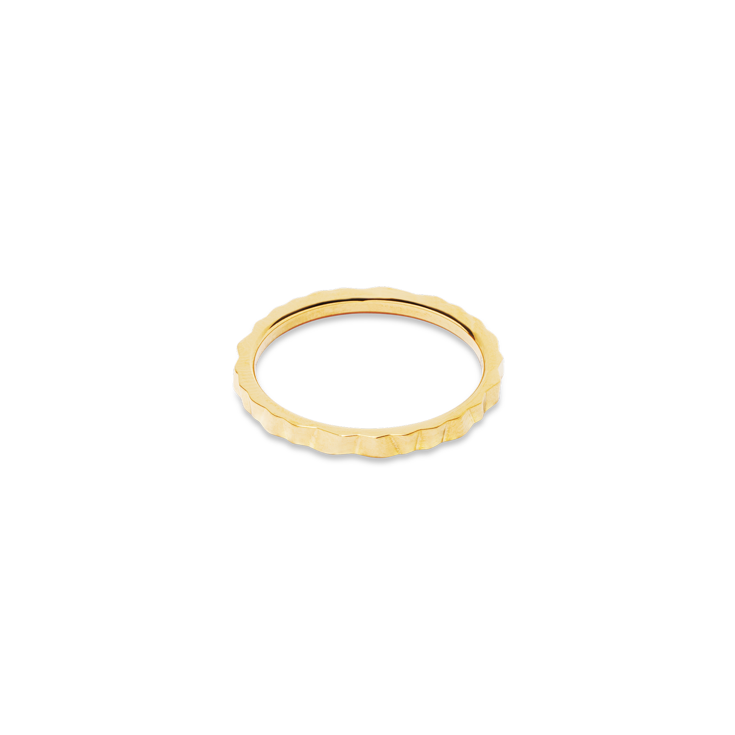 Slim Wave Gold Ring for Women - Elegant Stackable Band Jewelry for Everyday Wear, Wedding, Anniversary & Gift Giving