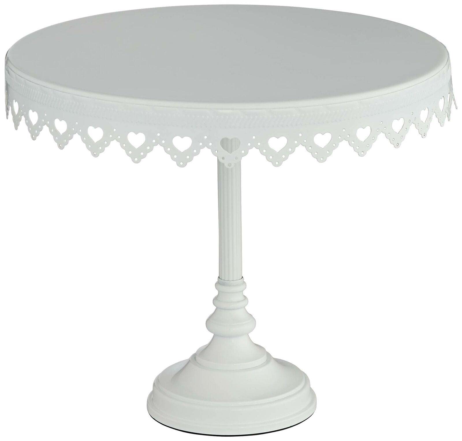 White 12-inch Cupcake Cake Stand for Weddings, Birthdays & Parties - Durable Cake Decorating Tool & Dessert Display for Kitchen, Buffet & Event Decor