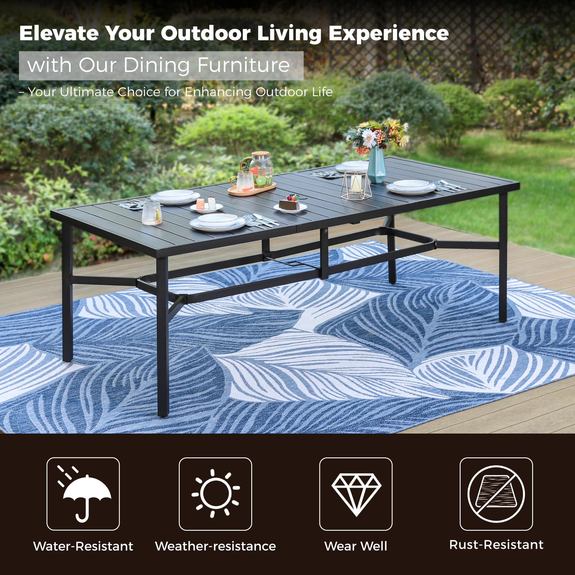 Outdoor Dining Set for 8 - 83