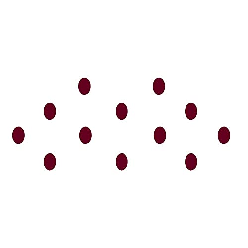 AB Beauty House Bindi - Marron Oval (180 Bindi in Pack of 3) | Indian Forehead Jewelry for Weddings, Festivals & Cultural Events | Self-Adhesive Decorative Stickers for Women & Girls