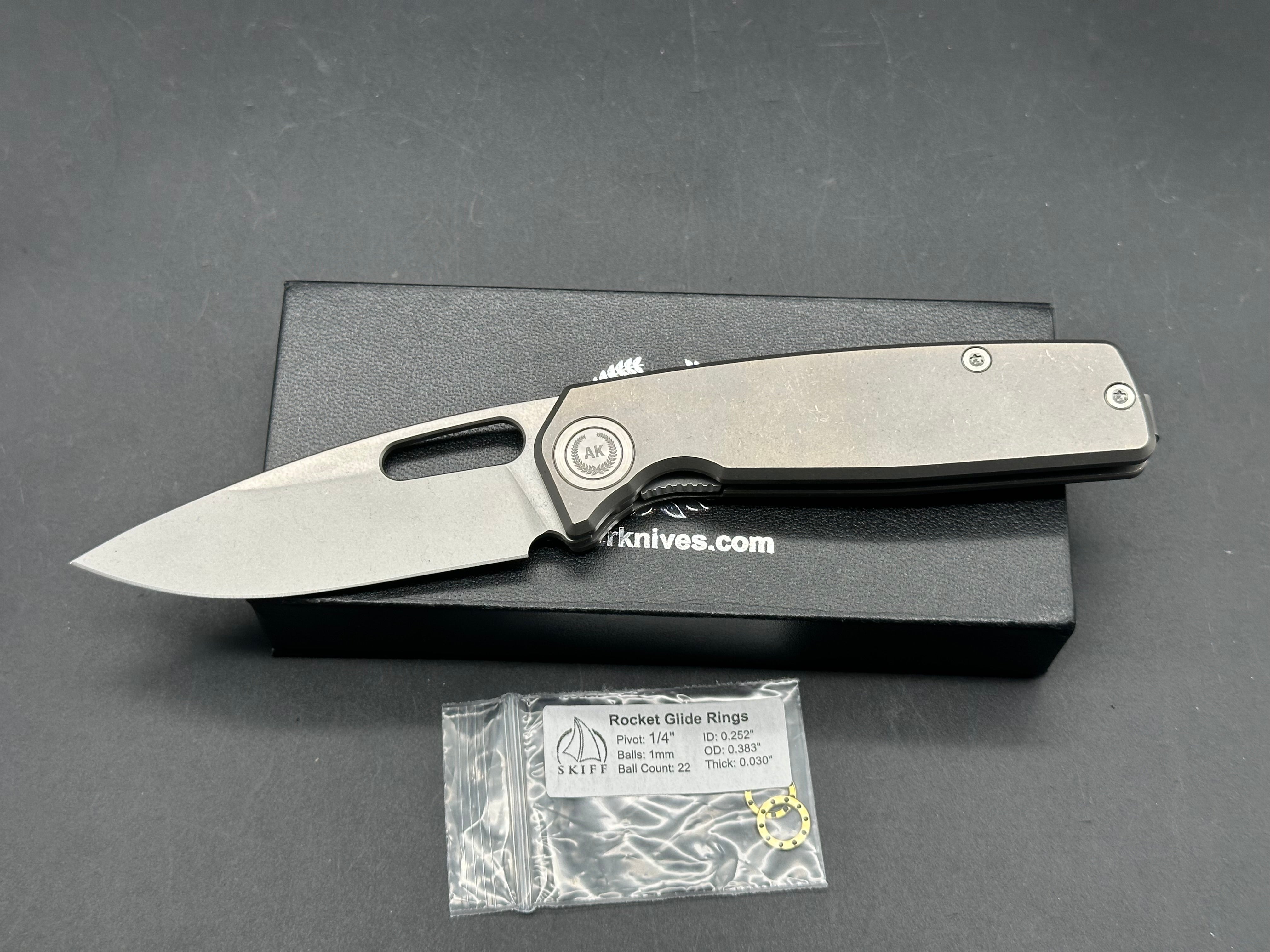 Asher Spiro Ti Folding Knife - 3.2