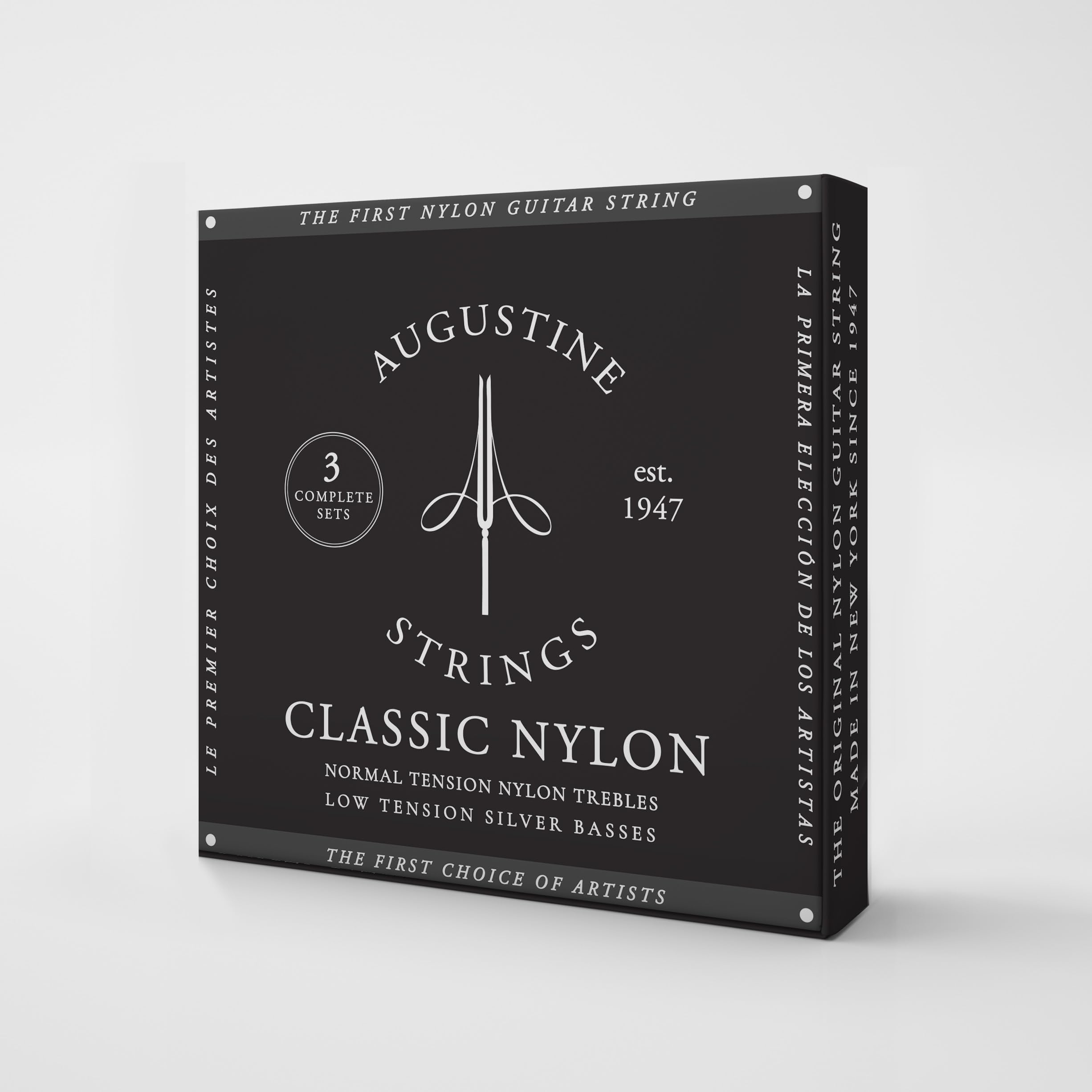 Premium Low Tension Classical Guitar Strings 3-Pack - Nylon Strings for Smooth Playability & Warm Tone | Perfect for Beginners, Practice & Studio Recording