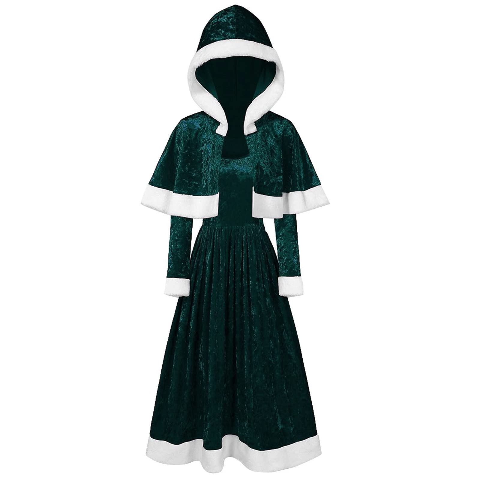HHPP Women's Summer Beach Dresses - Flowy Long Sun Dress for Casual Wear & Christmas Parties | Velvet Holiday Dress for Beach Vacations, Date Nights & Special Occasions