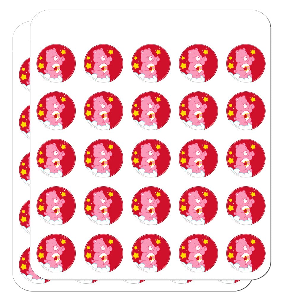 Care Bears Love-A-Lot Bear Planner Stickers - Cute Calendar & Scrapbooking Decorative Stickers for DIY Crafts, Journals, Bullet Planning & School Supplies (50-Piece Set)