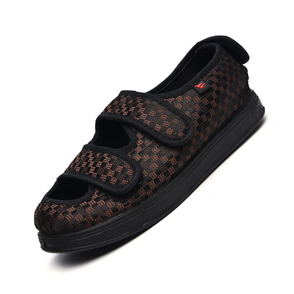 **Men's Extra Wide Width Slippers for Swollen Feet – Diabetic & Edema Relief Sandals – Comfortable Walking Shoes for Elderly & Flat Feet – Indoor/Outdoor Use for Home, Travel & Recovery**