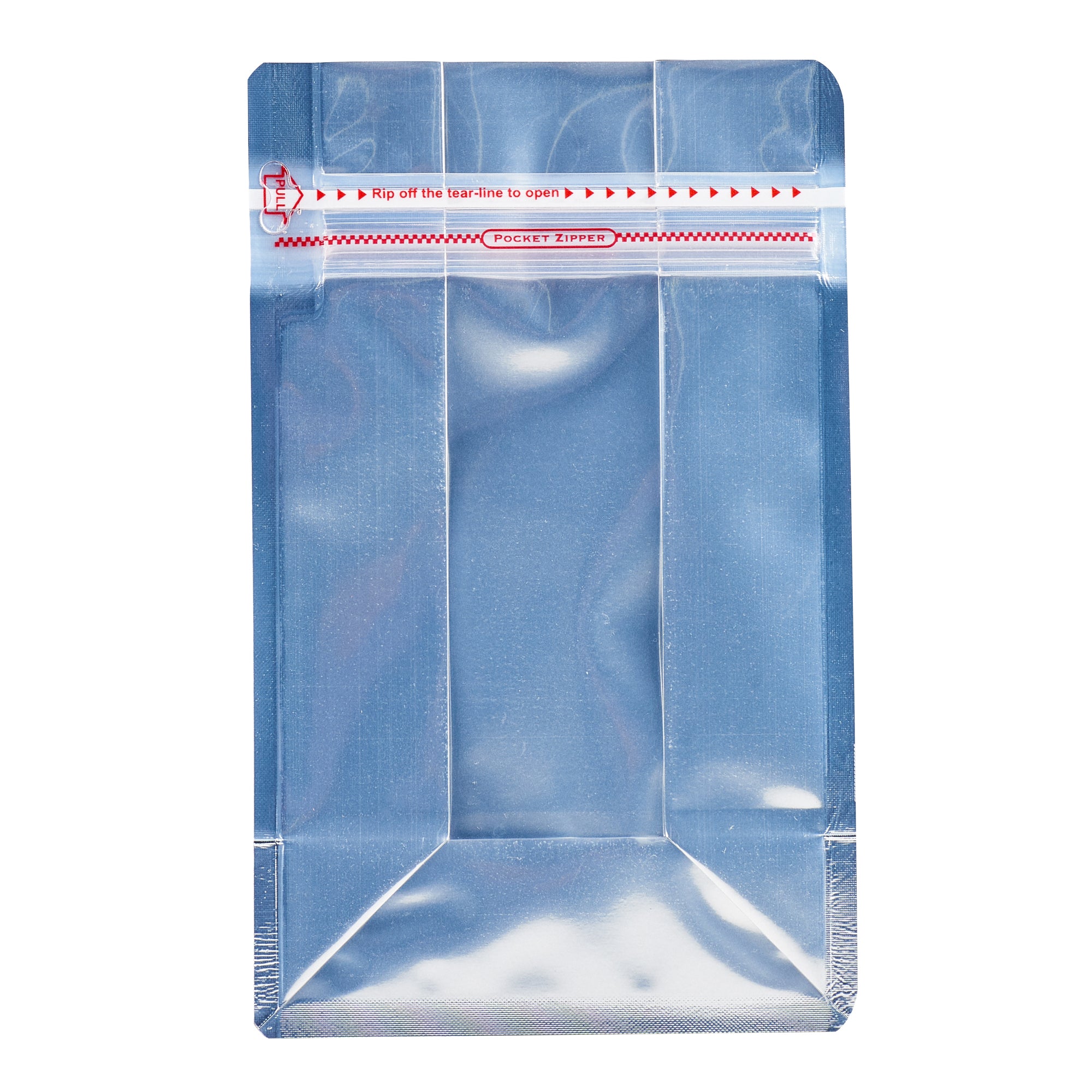 Premium Red Plastic Medium Snack Bags - Double Seal, Rip Lock & Heat Sealable (8
