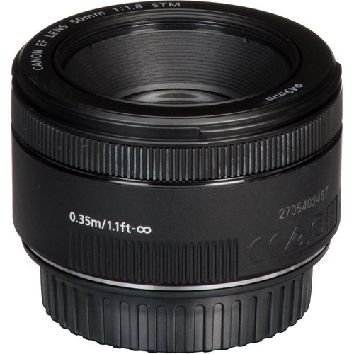 Canon EF 50mm f/1.8 STM Lens - Fast Prime Portrait Lens for DSLR Cameras | Perfect for Low Light Photography, Street Photography & Vlogging