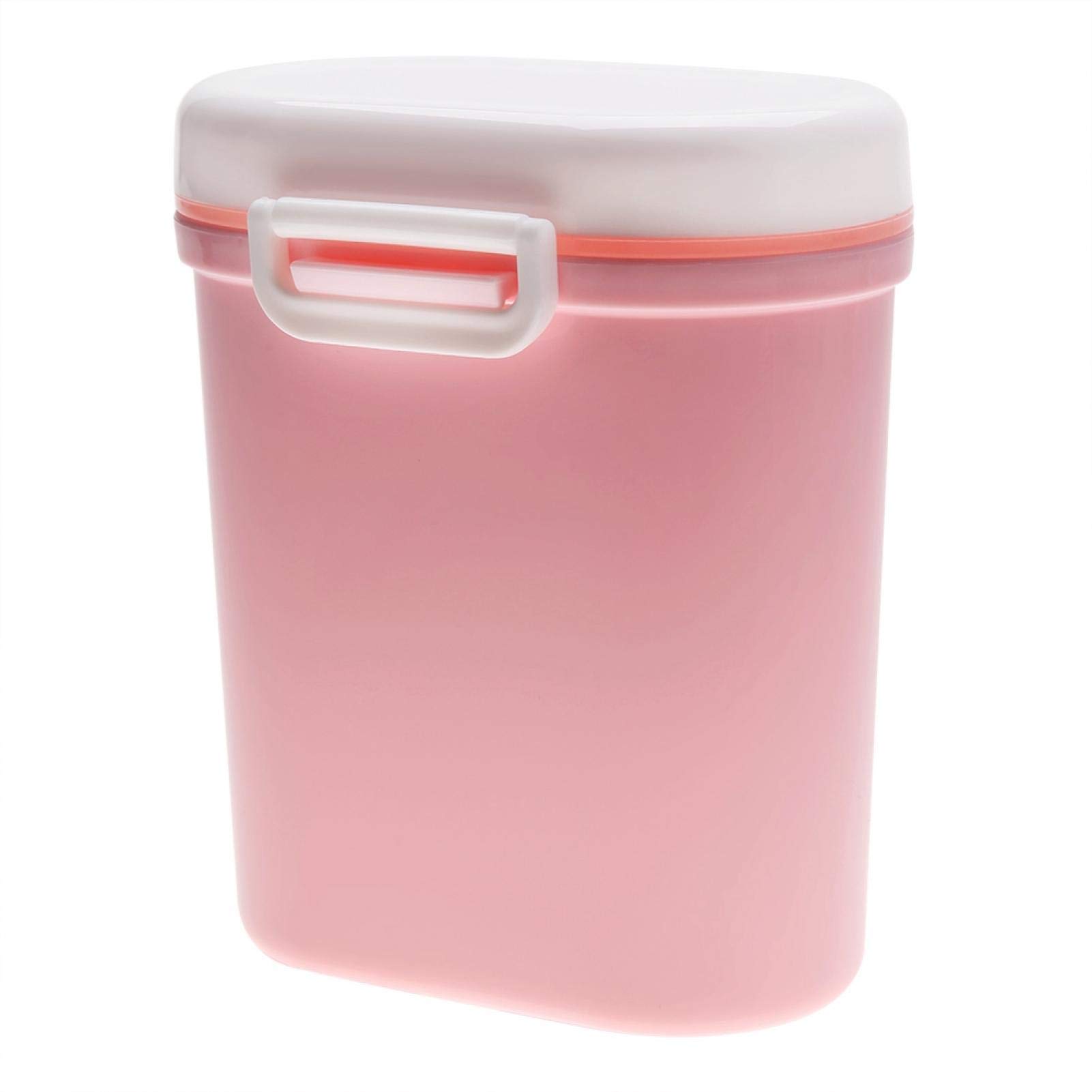 Ubervia® Airtight Milk Powder Storage Container - Durable, Odorless & Moisture-Proof PP Powder Box for Baby Formula, Coffee, Tea & Baking Supplies | Travel-Friendly & Home Use (Pink, Large) | Perfect for Kitchen Pantry, Camping & Baby Care