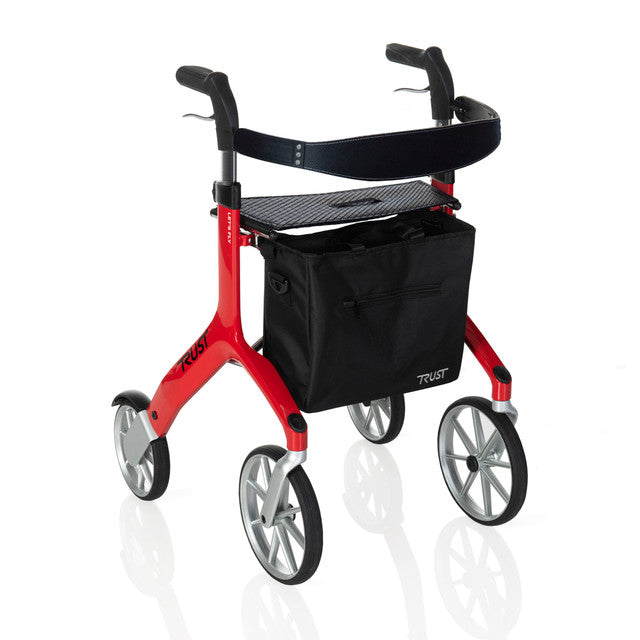 Lets Fly Rollator Walker - Lightweight Folding Mobility Aid with Seat and Basket for Seniors & Adults - Perfect for Indoor & Outdoor Use, Shopping, Travel, and Daily Support