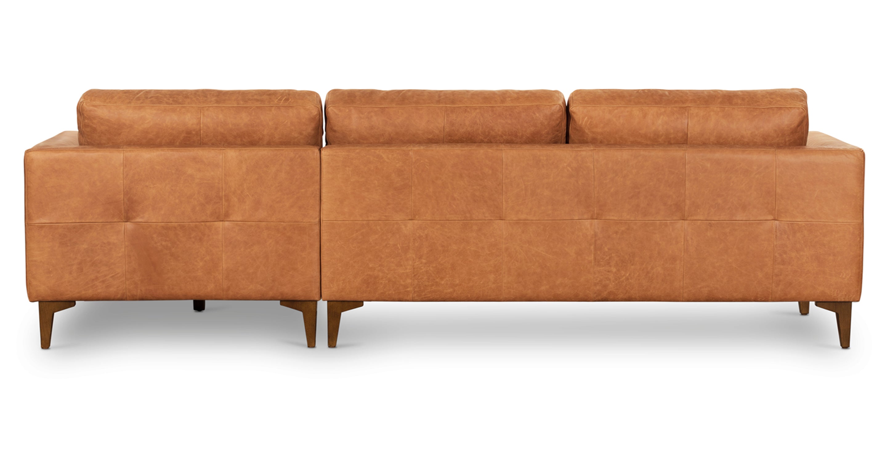 Modern Calle Right Facing Sectional Sofa - L-Shaped Corner Couch for Living Room, Family Room & Small Spaces | Comfortable Fabric Upholstery with Reversible Chaise