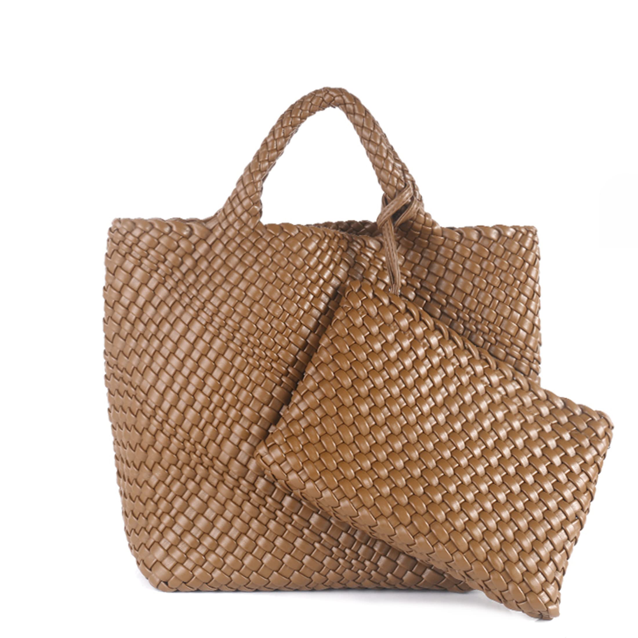 Eco-Friendly Vegan Leather Tote Bag for Women - Large Capacity Travel & Shopping