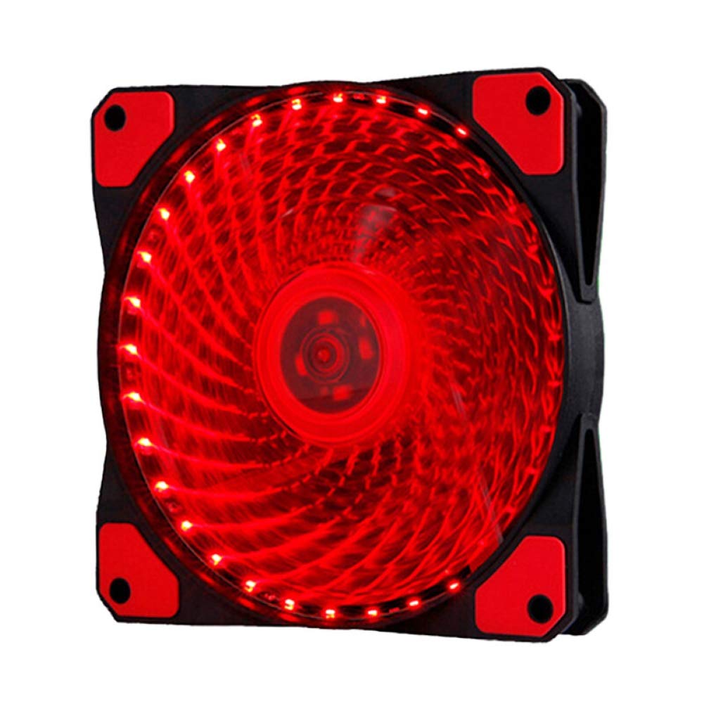 LINASHI 12cm RGB PC Cooling Fan - Ultra Quiet 33 LED Computer Case Fan with Heatsink | Perfect for Gaming PC, Desktop Computer & Workstation Cooling