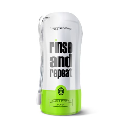 Happy Ending Rinse & Repeat Classic Stroker Pussy - Realistic Male Masturbator for Enhanced Pleasure | Perfect for Solo Play & Couples Fun | Discreet Shipping & Waterproof Design