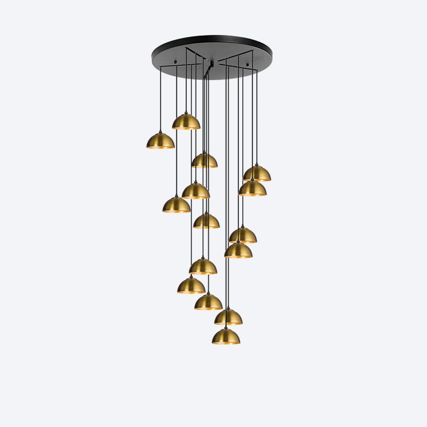 YOSH 15-Light Modern Crystal Drop Chandelier - Elegant Dining Room Lighting Fixture for Home Decor, Living Room & Bedroom Ceiling Lamp