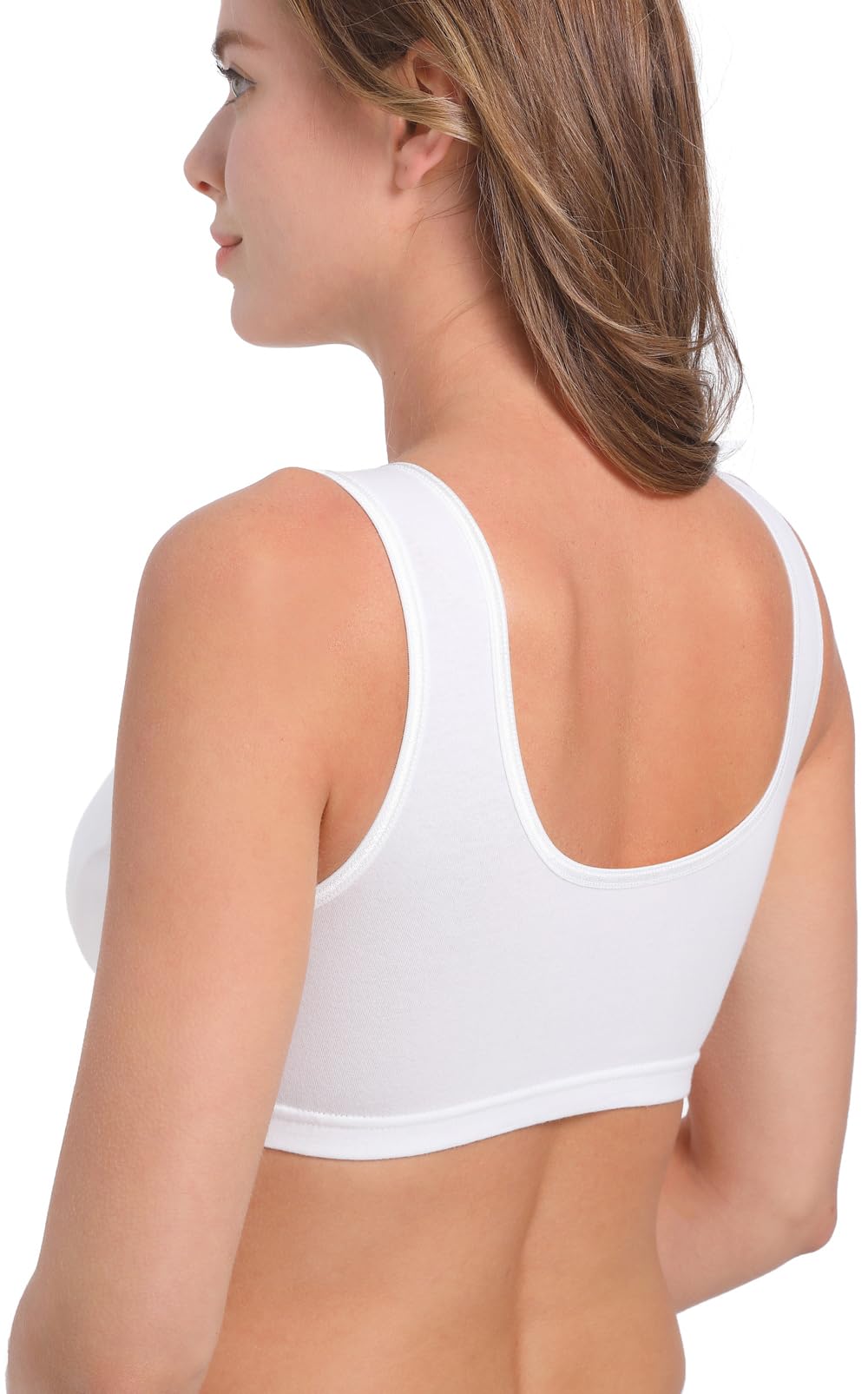 SUIEK 4 Pack Nursing Sleep Bra - Maternity Bralette for Breastfeeding - Ultra Soft Cotton Nursing Bras for Comfort - Perfect for Nighttime Nursing & Postpartum Recovery