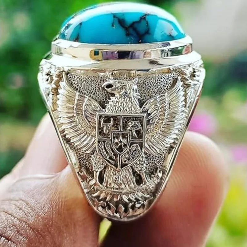 Eagle Ring for Men & Women - Stainless Steel Adjustable Band, Gothic Punk Jewelry - Perfect for Weddings, Parties & Everyday Fashion