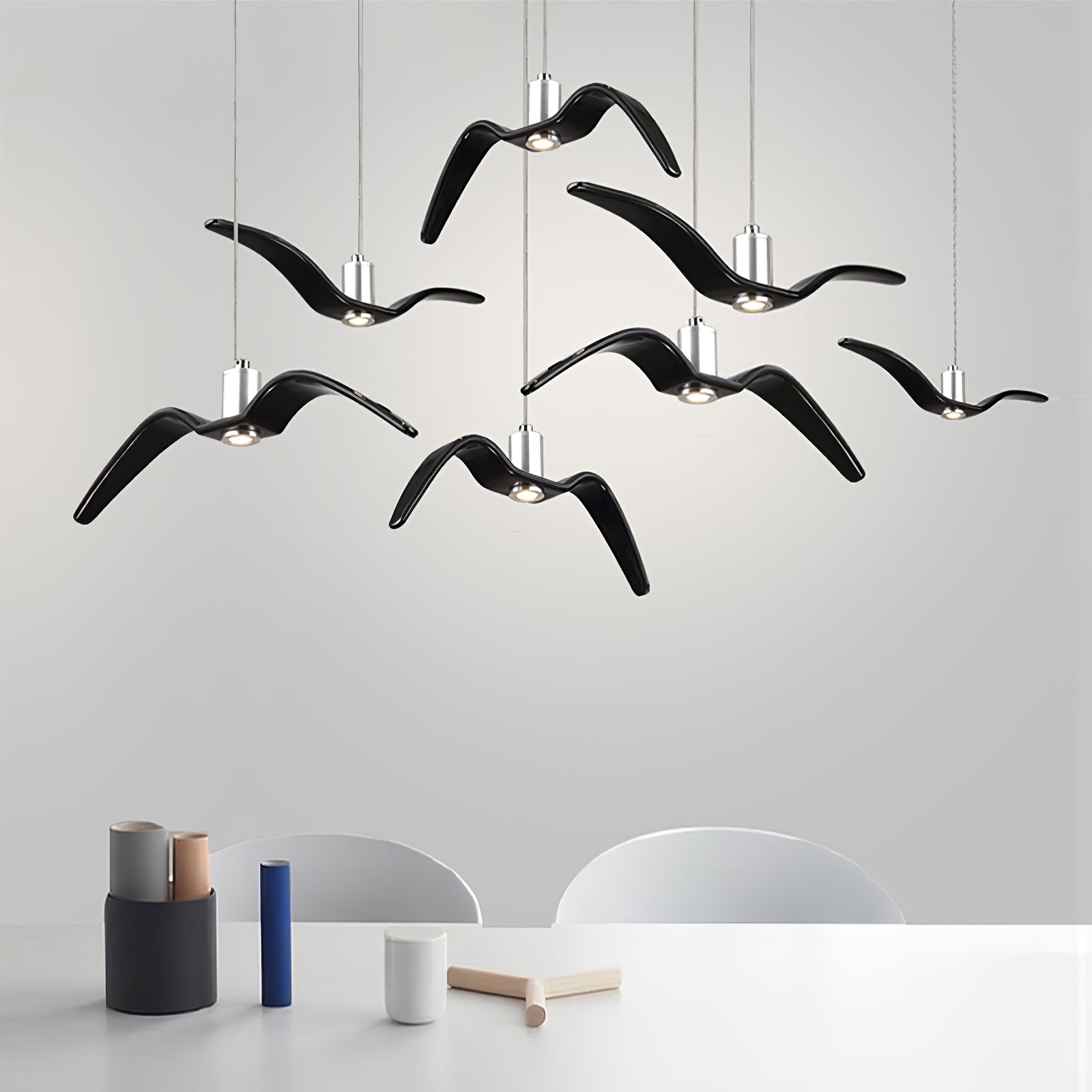 Aviara Modern LED Pendant Light Fixture - Dimmable Hanging Chandelier for Kitchen Island, Dining Room & Bedroom Lighting