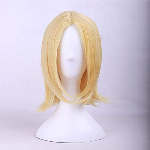 Junww Anime The Seven Deadly Sins Nanatsu no Taizai Elaine Cosplay Wig - Golden Blonde Heat Resistant Synthetic Hair Wigs with Free Wig Cap | Perfect for Halloween, Cosplay Events, Anime Conventions & Costume Parties