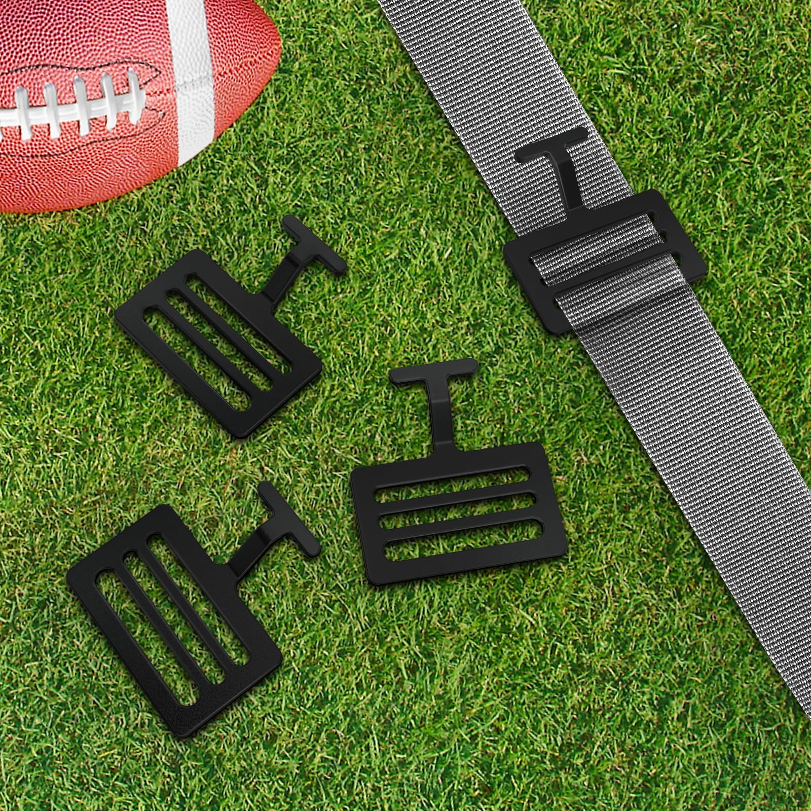 Black T Hook Shoulder Pad for Football - Durable & Adjustable Football Shoulder Support for Training & Games