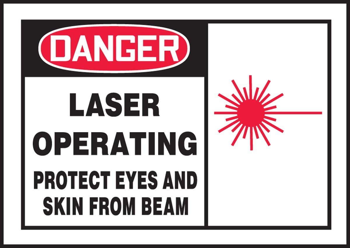 Laser Safety Glasses - Protect Eyes & Skin from Harmful Laser Beams (with Graphic Warning) - Ideal for DIY Projects, Medical, and Industrial Laser Applications