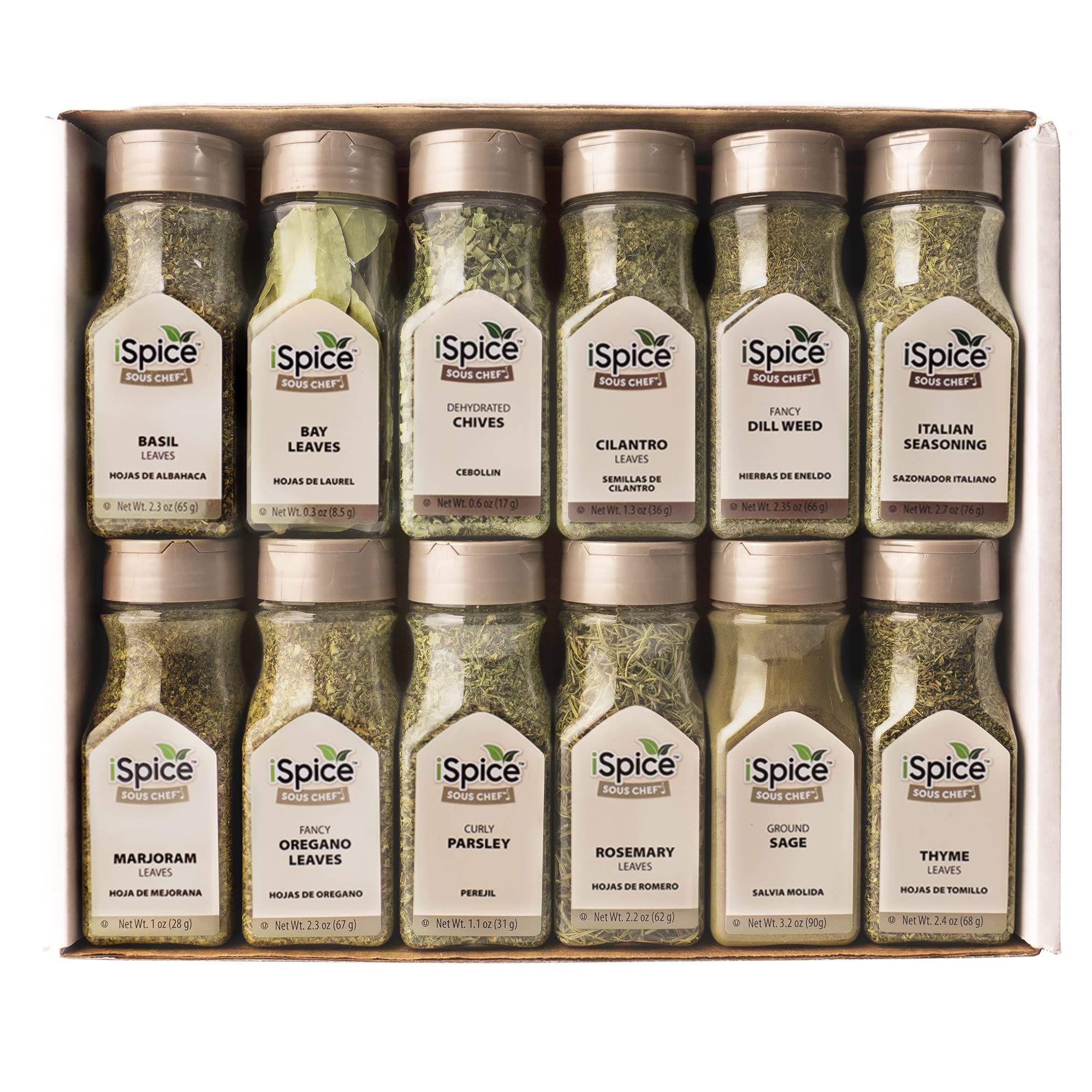 iSpice Starter Spice Set - 48 Pack Premium Herb Spices & Seasonings Kit for Cooking | Perfect Gift for Home Chefs | Ideal for Baking, Grilling & Everyday Meals